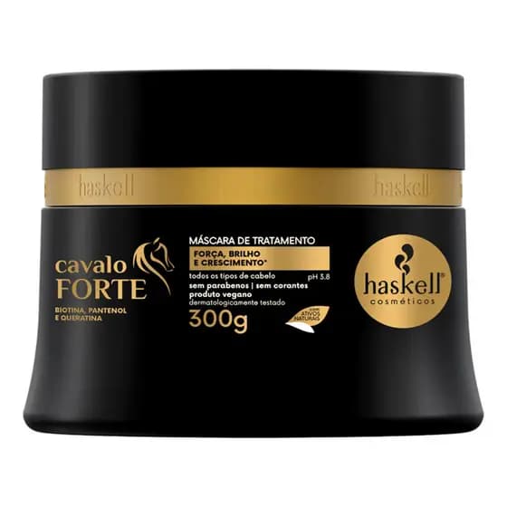 Máscara Capilar Cavalo Forte 300g Haskell | Força E Crescimento Haskell Ação Reconstrutora Máscara