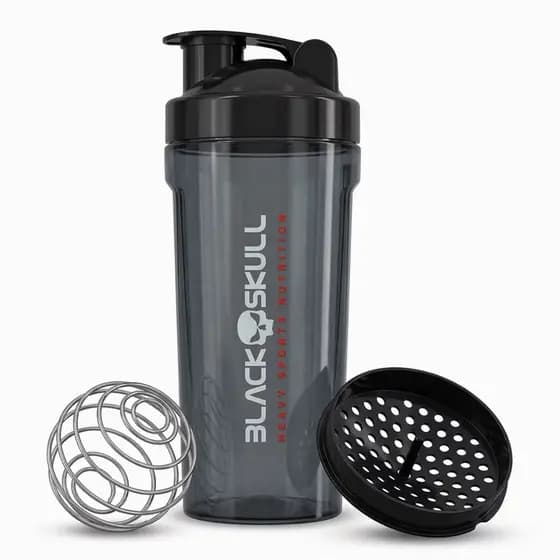 Coqueteleira Pet Fume 750ml - BlackSkull + Mola inox