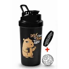 Coqueteleira  Shaker Go 600ml- Shakeira academia+Brinde Mola inox