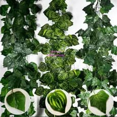 Decoração Natural com Folhagem Artificial 2m – Trepadeira Melancia Toque Real