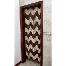 Cortina Porta Italiana Plástico Quarto Sala S/ Luz e Anti Inseto 2,10m x 0,80m