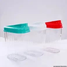 Farinheira/açucareiro Cristal Acrílico Cores Sortidas 460ml Ercaplast