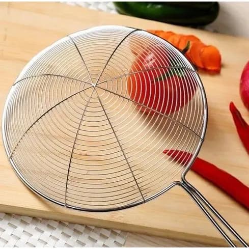 Escumadeira de Inox para Fritura Pastel Coxinha