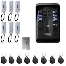 Kit Porteiro Coletivo Interfone Eletronico Residencial Comercial 06 Pontos Intelbras 12 Tags