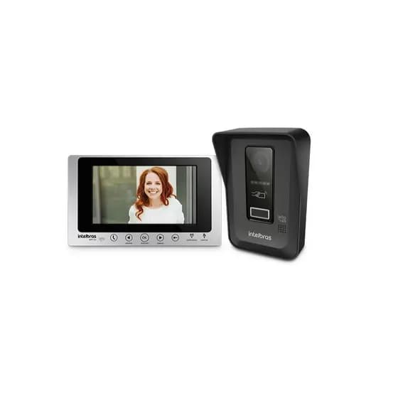 Interfone Video Porteiro Wifi Wireless Via App Intelbras Allo Wt7 Lite