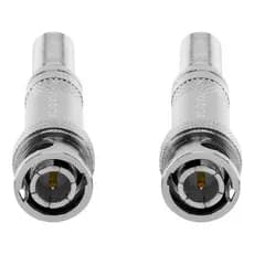 Conector Plug Adaptador Bnc Mola Conex 1000 Intelbras 2 Unidades Cftv Cameras Vigilancia