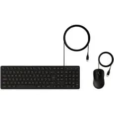 Combo Kit Conjunto Teclado e Mouse Com Fio Intelbras Preto Pc Notebook
