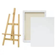 Kit de  Pintura  1Cavalete de 70cm e  1Tela 20x30cm