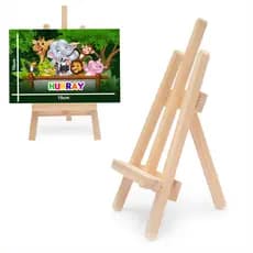 6 Mini Cavaletes de madeira para pintura, lembrancinha e decoração