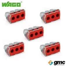 5 unidades do Conector Para Emenda 3 Polos Wago 773-173