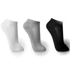KIT Com 3 Pares de Meias Soquete CONFORTÁVEL CALÇA do 38/42 Meias Canoa Curto Meias invisível
