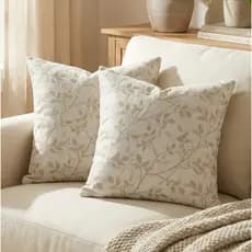 Capa de Almofada Jacquard Estampada 45x45cm C/ Zíper Invisível Decorativa para Ambientes Moderno