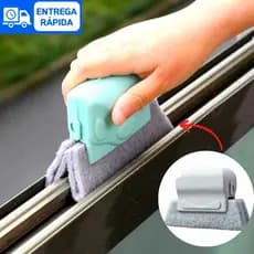 Escova Limpa Trilhos Para Limpeza De Janelas E Cantos Clink Max Clean MultiUso Prático Ideal para Cantos Grande