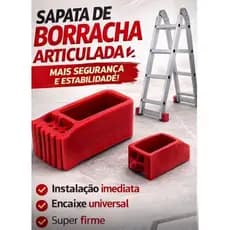 Pé para Escada  Botafogo Antiderrapante | Kit Reposição Premium | Mais Segurança e Durabilidade Escada De Aluminio
