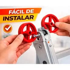 Rodas Para Escada Com Ou Sem Parafuso Instalação Rápida Universal Facilita Transporte Alta Durabilidade