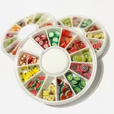 Disco Fimos Sortidos para Decoração de Unhas nail art