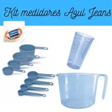 Medidores com 10 peças Azul Jeans- Produtos que são utilizados de varias maneiras