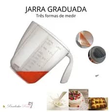 Jarra graduada medidores 600 ml - 3 formas de medidas