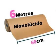 Papel Kraft 80g Com 60cm De Largura x 6 Metros De Comprimento Para Embalagem ( Monolúcido )