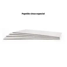 10 Folhas de Papelão Cinza 1.3 P/ cartonagem 5 x 10 cm *****