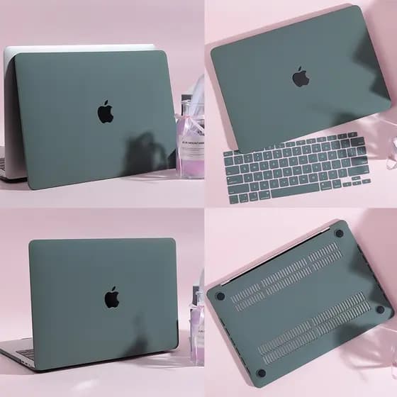 Capa protetora verde meia-noite para Macbook Neo A3404 de 13 polegadas (M2, M3 M4 M5) A3449:A3240 A3113 A2681