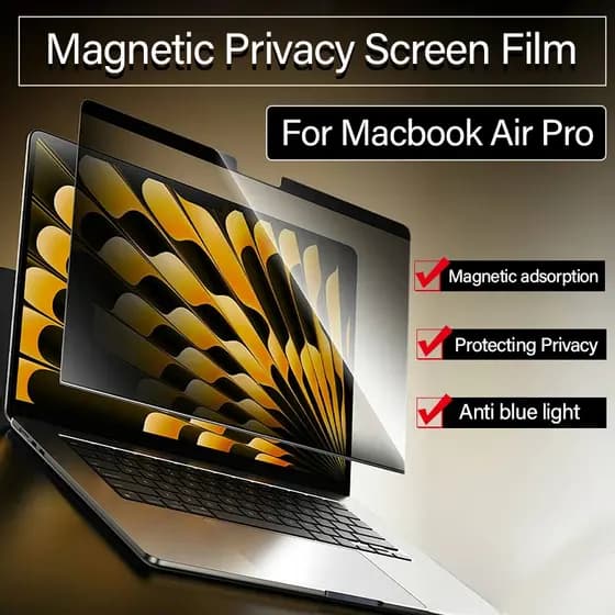 Protetor de tela de privacidade magnético adequado para Macbook NEO A3404 Air M5 M4 M3 M2 M1 Pro 13 14 16 polegadas