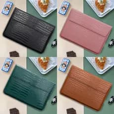 Bolsa Para Laptop De Couro artificial Flexível Com Suporte/De Mão Impermeável Macbook air pro 11/13/14/15/16 Polegadas