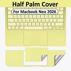 Capa De Meia Palma Para Macbook Neo 13 Polegadas A3404 Adesivo De Pele Resistente A Arranhões Com Filme De trackpad