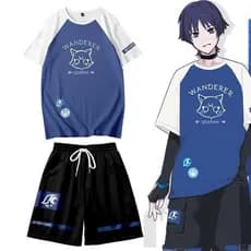 Genshin Impact Wanderer CosplayBalladeer Tops Scaramouche Camiseta Calção De Calça Camisa De Kimono Haori