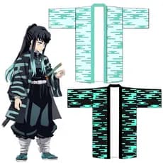 Demon Slayer Tokitou Muichirou Yuichiro Tokito Estilo Impressão 3D Quimono Japonês Haori Yukata Cosplay Moda Verão Casua