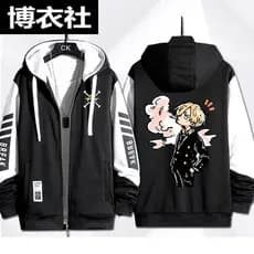 One Piece : Sanji , Zoro , Luffy Anime Cosplay Traje Unissex Adulto Moletom Casual Estilo Zíper