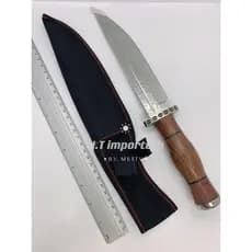 Faca De Caça Pesca Churrasco Luxo Fulltang Inox A74