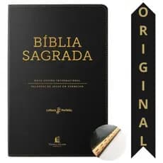 Bíblia Sagrada Luxo Preta NVI | Com Índice para Leitura Fácil e Organização Ideal