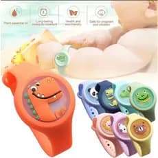 Kit 3 un Relógio Luminoso Pulseira Anti Mosquito Repelente Citronela Acende Luzes Coloridas Crianças
