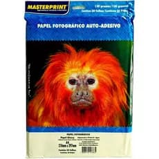 PAPEL FOTOGRÁFICO ADESIIVO MASTERPRINT C/50 FOLHAS