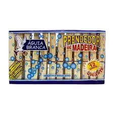 Prendedor de madeira grande - AGUIA BRANCA