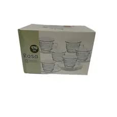 Conjunto de Xícaras de Chá com Pires - 170ml - Rosas