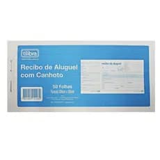RECIBO DE ALUGUEL COM CANHOTO 206MM X 105MM - 50 FOLHAS