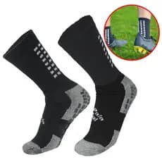 Kit 3 Pares Meia Antiderrapante Futebol Poliesportiva Juvenil Adulto Cano Alto 38 a 43 Esportes Academia Crossfit Corrida Futsal Society