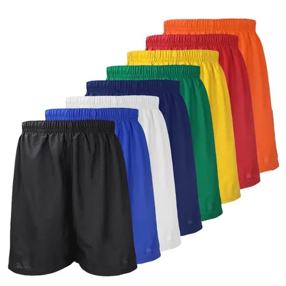 Calção Infantil Short de Futebol Masculino Feminino Poliéster Dry Soft Criança Escola Treino Escolinha Corrida Lazer