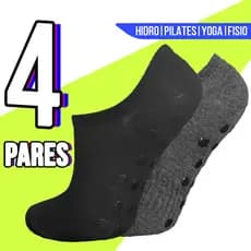 Kit Até 8 Pares Meia Cano Curto Antiderrapante Hidroginástica Academia Pilates  33 a 38 Yoga Adulto