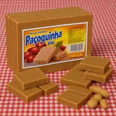 Paçoca Paçoquinha Gibi 2Kg C/50 unidades  Covizzi Kit C/01/02/03/04 Unidades