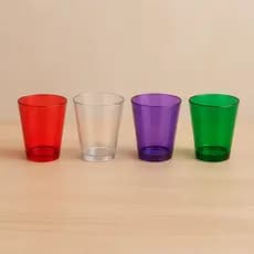Copo Acrílico Aperitivo Shot Colors 55ml 02/04/06 Unidades