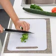 Tábua de Carne Legumes Corte Preciso Plástico Resistente  26 x 17cm Kit com 01/03/06/10 Unidades