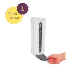 Porta Sacola Dispense  Puxa Saco Fixo De Parede Com Fita Dupla Face Forte
