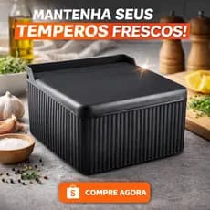 Saleiro Multiuso Grande com Tampa – Porta Sal e Condimentos