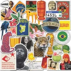 40 Adesivos Brasilidades a prova d'água para Kindle, Planner, Agenda, Notebook, Booktok