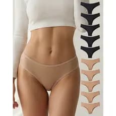 Kit 6 Calcinhas Tipo Biquíni Feminina Juvenil Adulto Escolha a Cor