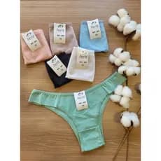 Kit 3 Calcinhas Pala Lateral Casual Algodão Tanga Perfil Lisa e Estampadas