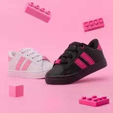 Tenis Infantil Feminino Funfy Toy Blocks Bebe Menina 3469A Confortável